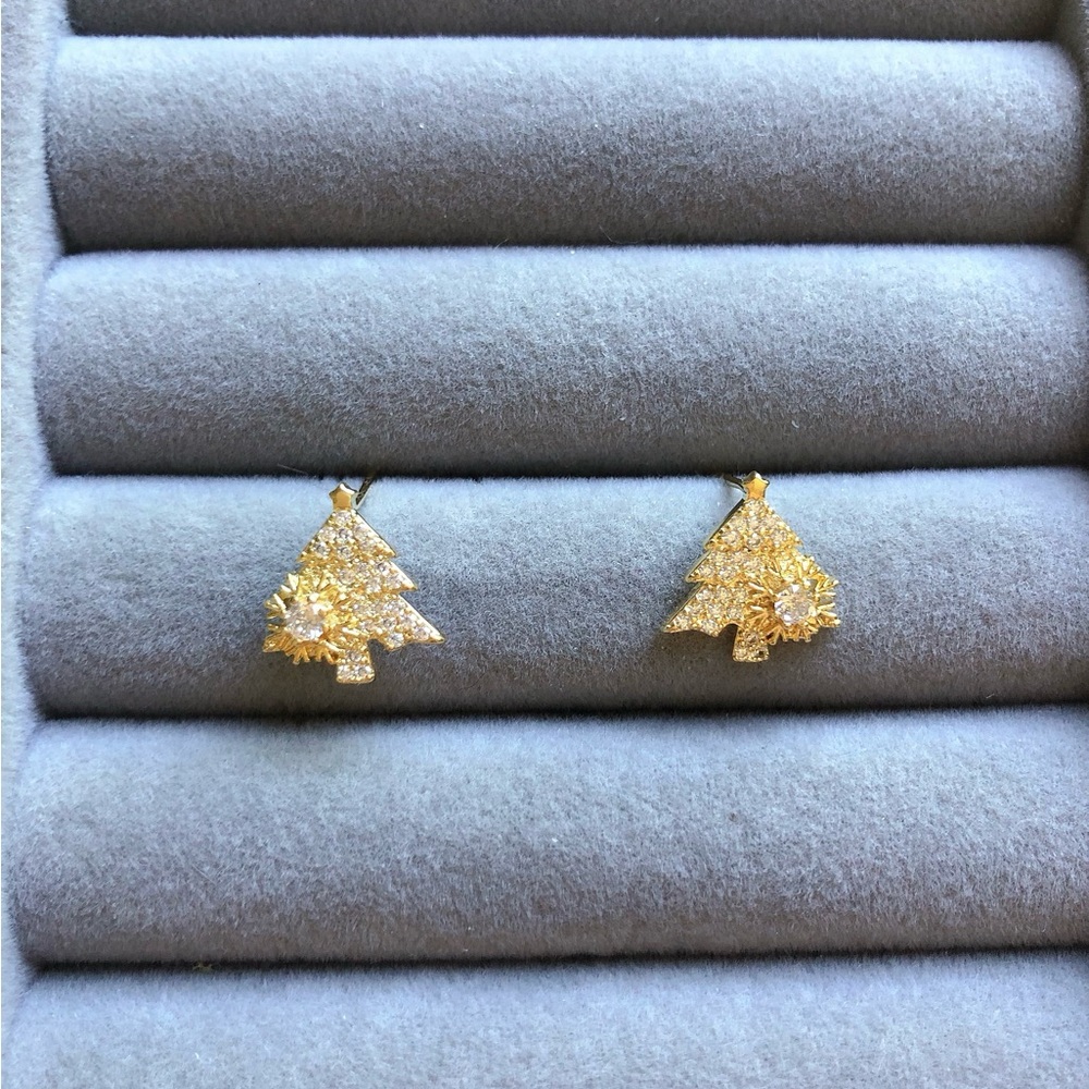✨Christmas Tree Earrings - Picture 3 of 8
